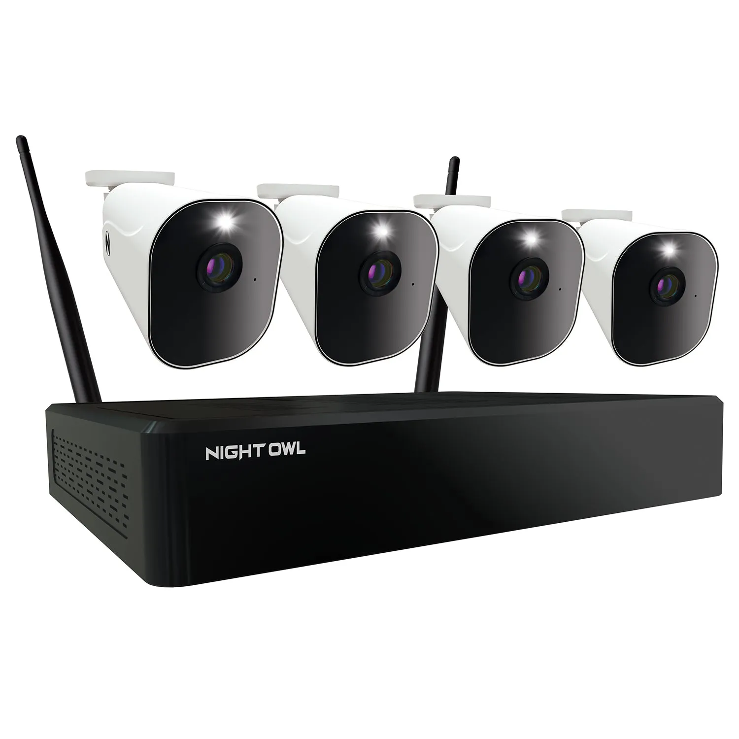 10 Channel 4K Wi-Fi NVR Security System with 1TB Hard Drive and 4 Wire Free 1080p Deterrence Cameras with 2-Way Audio