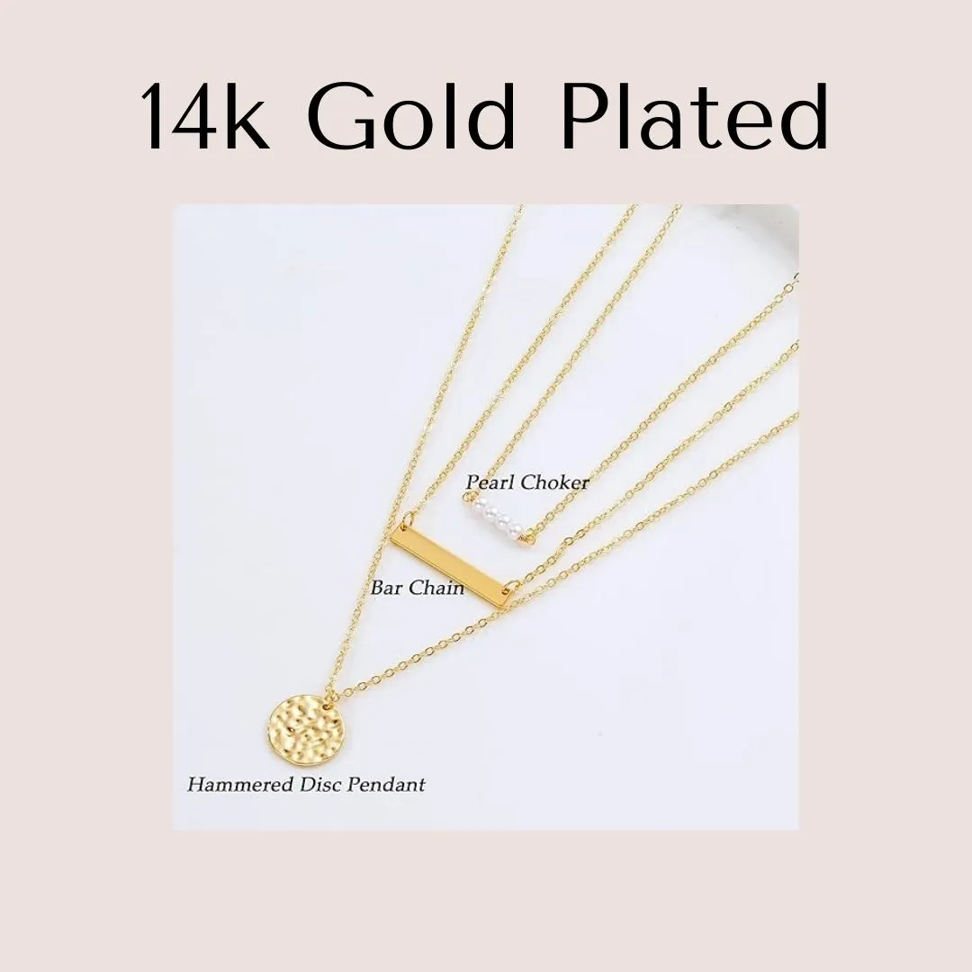 14k Gold Plated Single Necklace