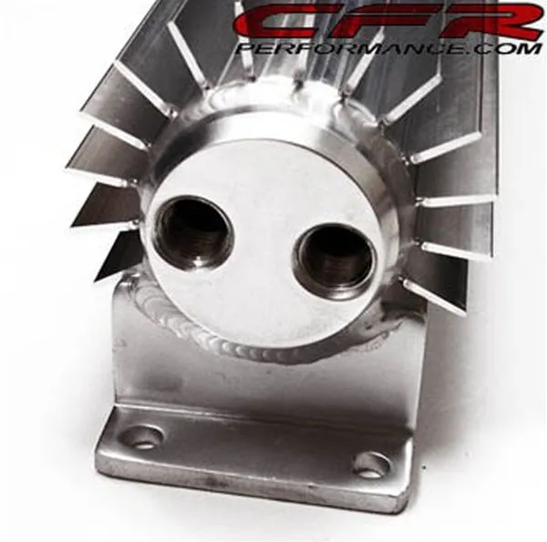 15" FINNED ALUMINUM DUAL LINE TRANSMISSION COOLER - CHEVY-FORD-MOPAR