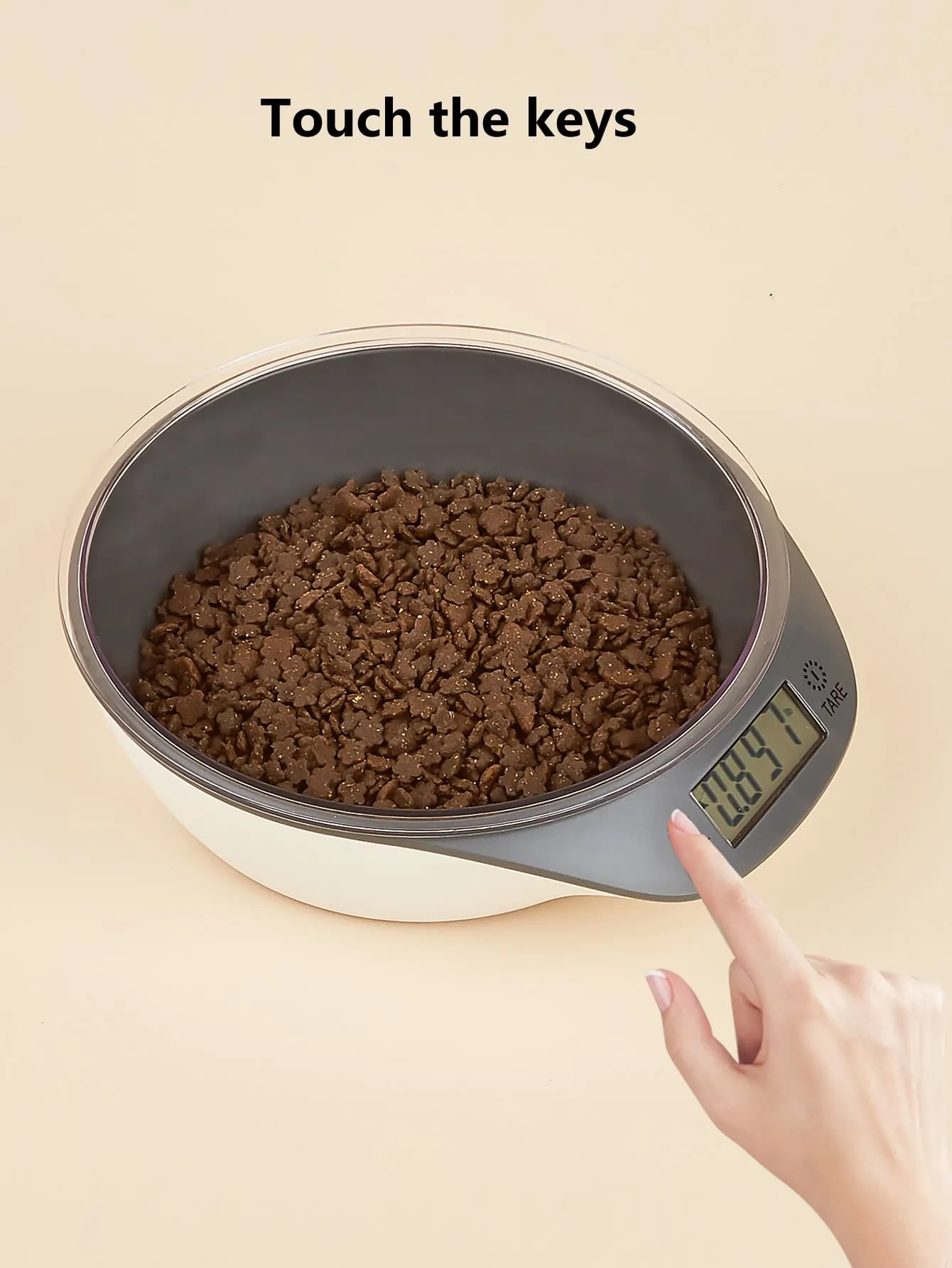 1pc Digital Scale Pet Feeding Bowl