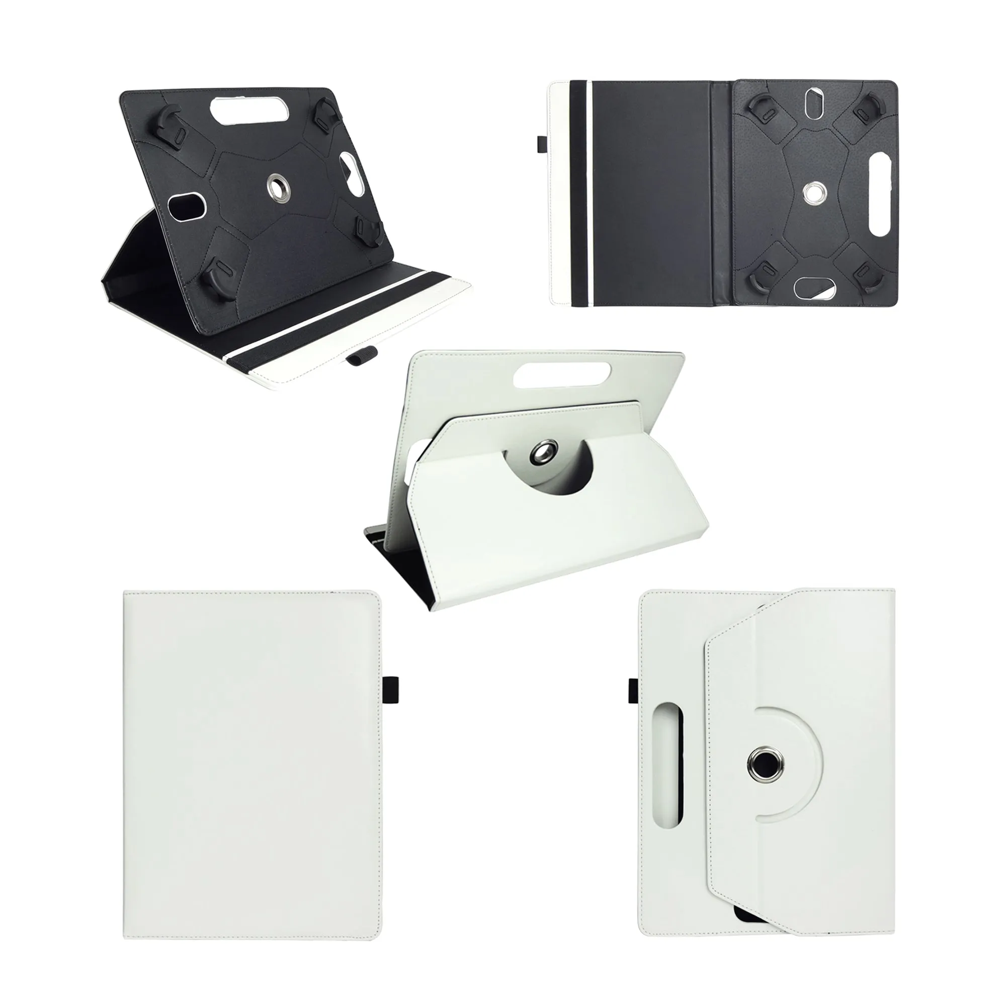 360° Rotating Universal Tablet Case - White