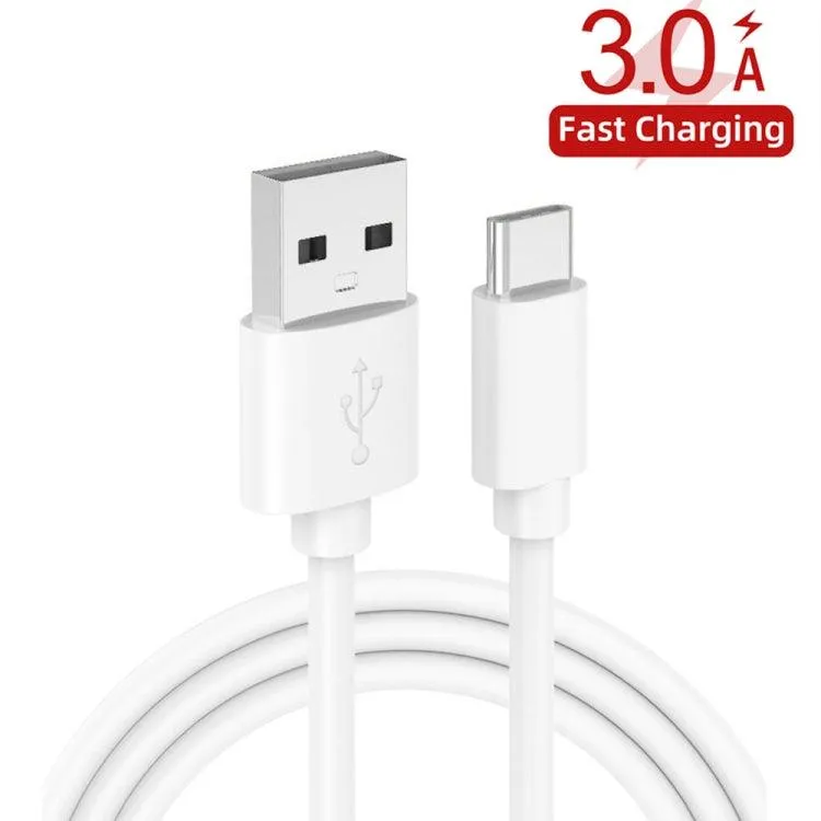 36W Dual QC3.0 USB Charger with 3A Type-C Data Cable, US Plug