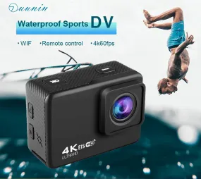 4K 60FPS HD Waterproof Wireless WIFI Sport Action EIS Camera