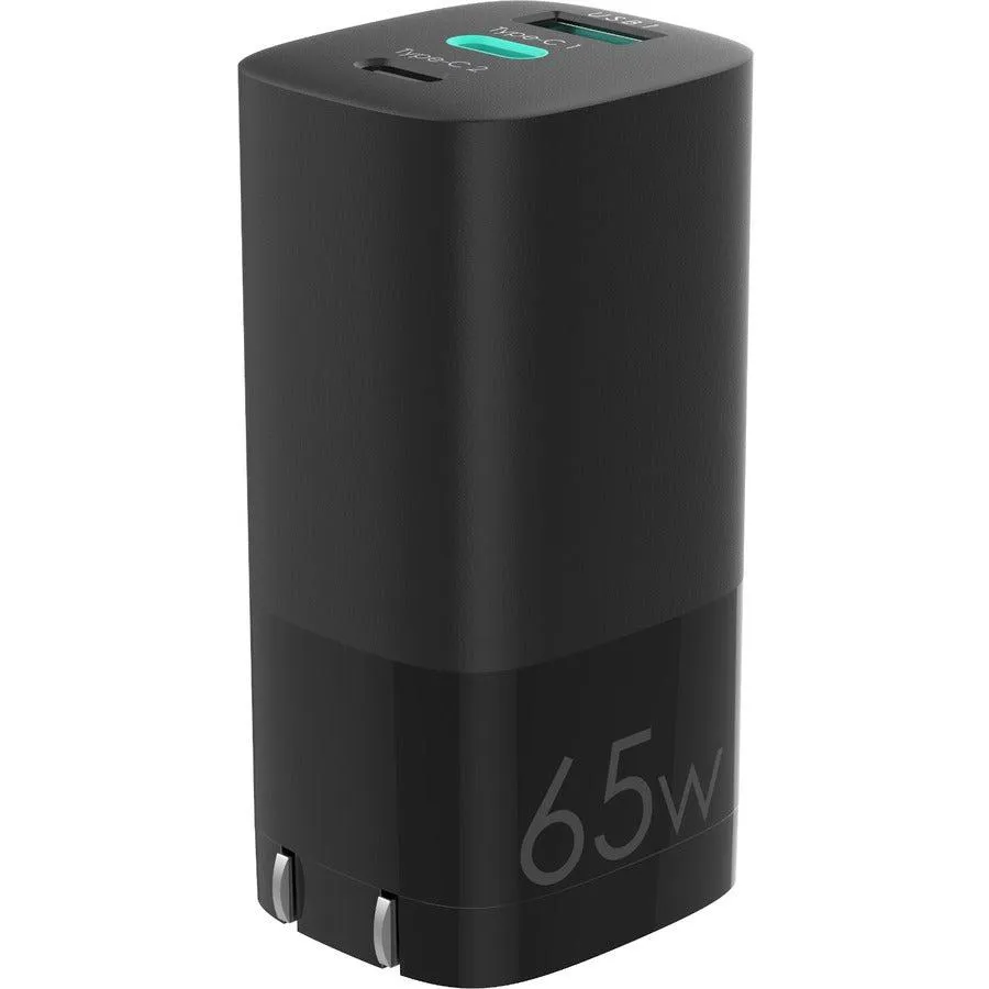 4XEM 65W Wall Charger Triple Output - Black