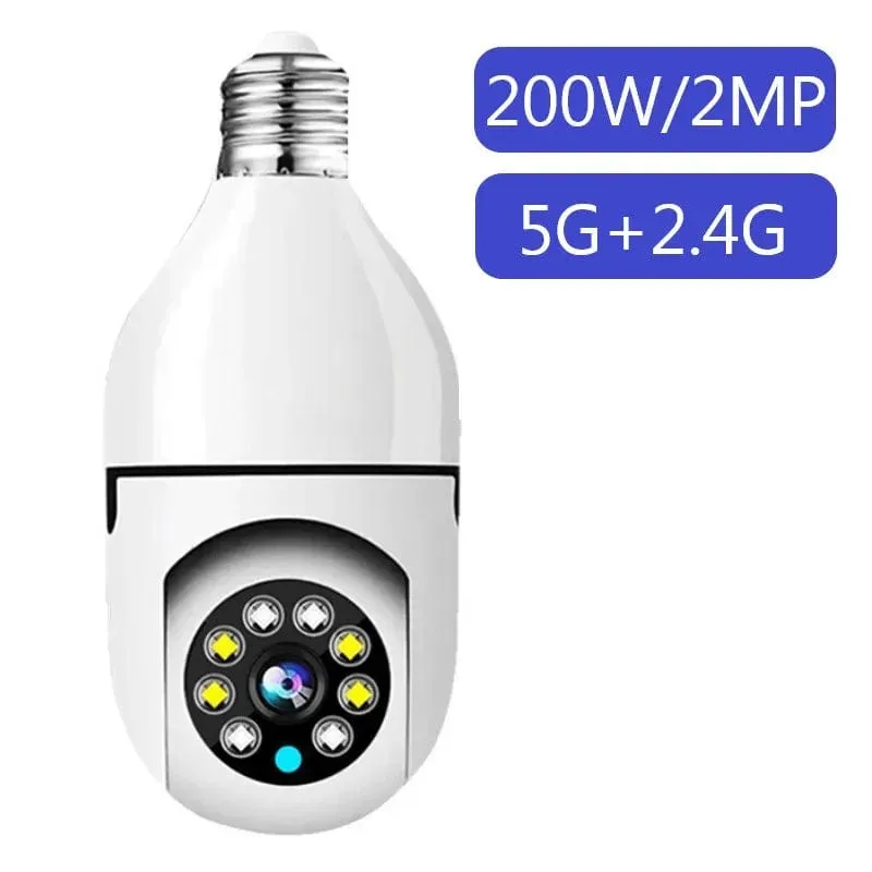 5G Wi-Fi Wireless Bulb Camera