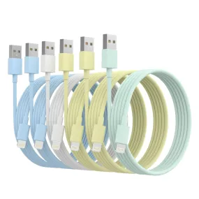 6-Pack MFi Certified Lightning iPhone Charger Cables (3/3/6/6/6/10ft)