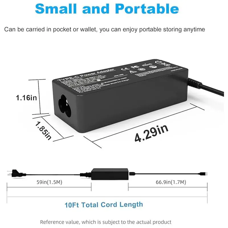 65W Charger for Samsung Laptops with USB Type-C