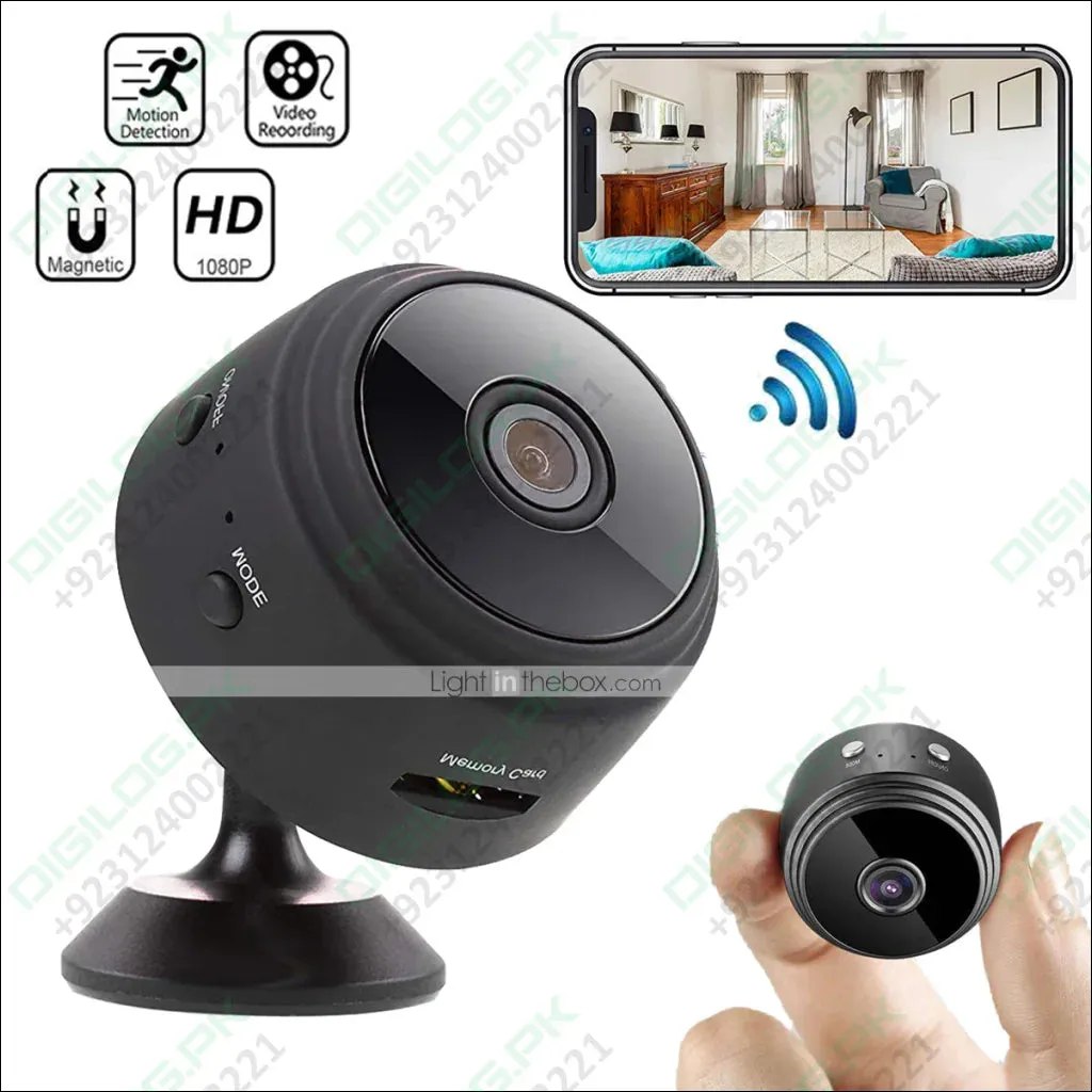 A9 Mini Wi-Fi Camera 1080p Full HD Wireless Ip Camera In Pakistan