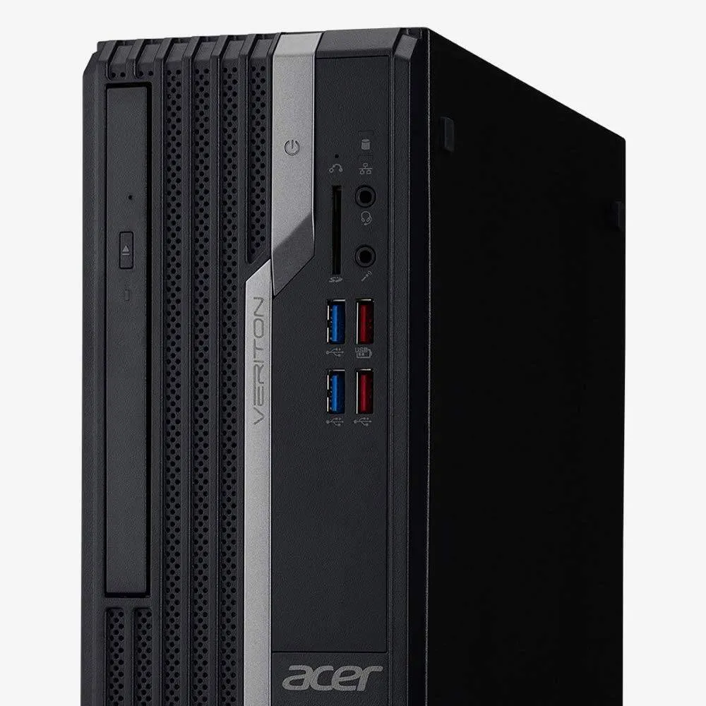 Acer Veriton X4 VX4665G SFF Desktop - Intel Core i5-9400 2.9GHz - 8GB RAM - 256GB SSD - DVD-RW - WiFi   Bluetooth 5.0 - Windows 10 Pro