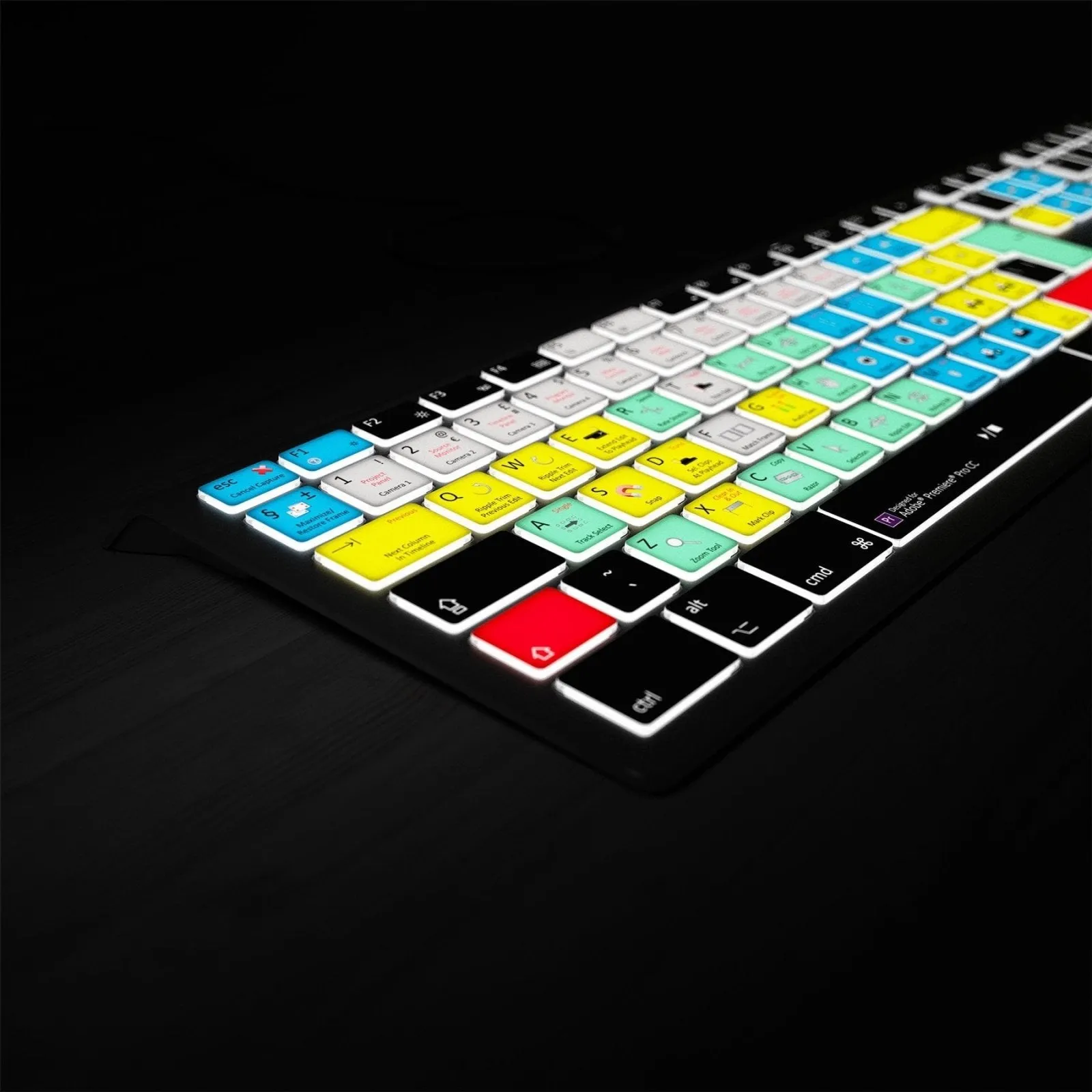 Adobe Premiere Pro Keyboard - Backlit - For Mac or PC