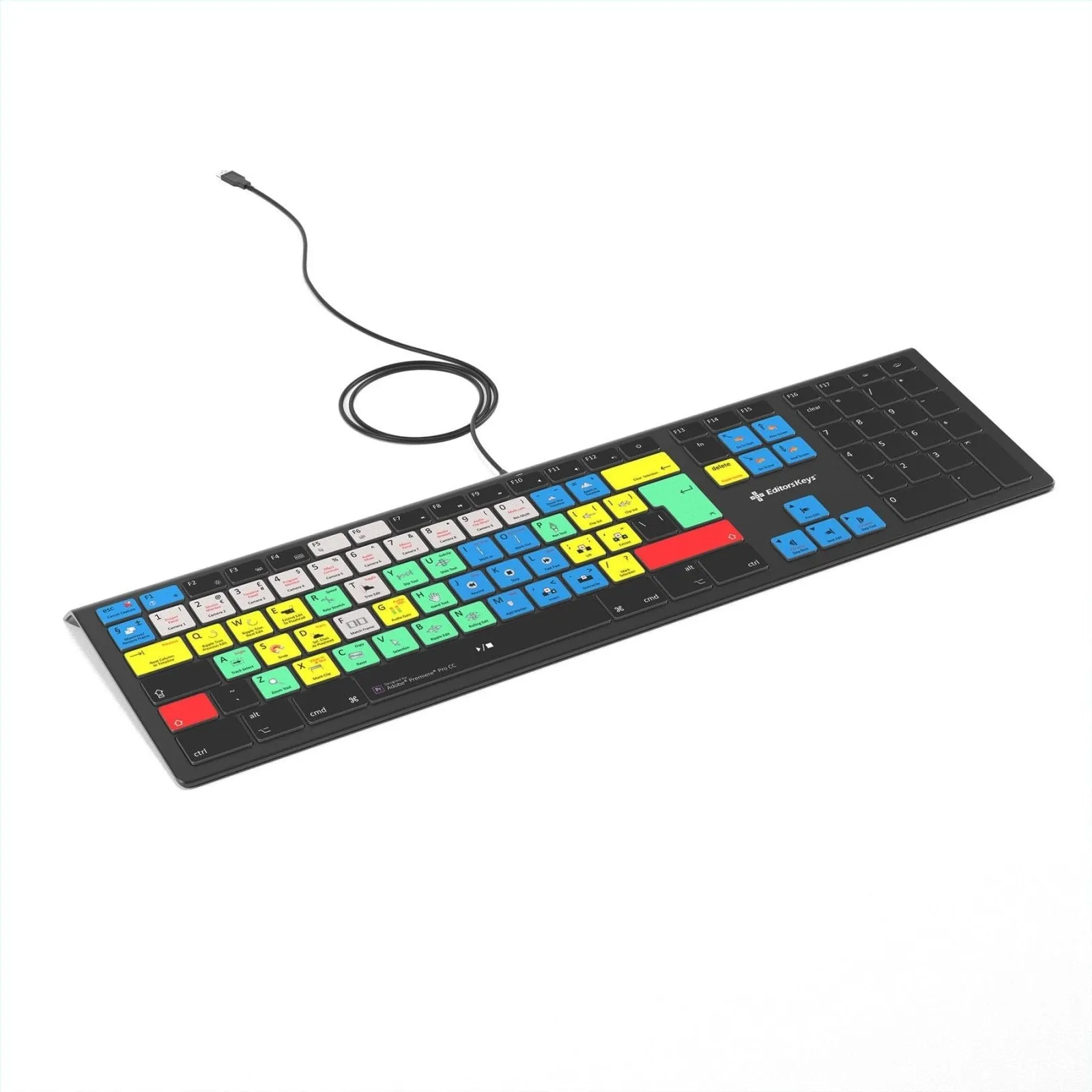 Adobe Premiere Pro Keyboard - Backlit - For Mac or PC