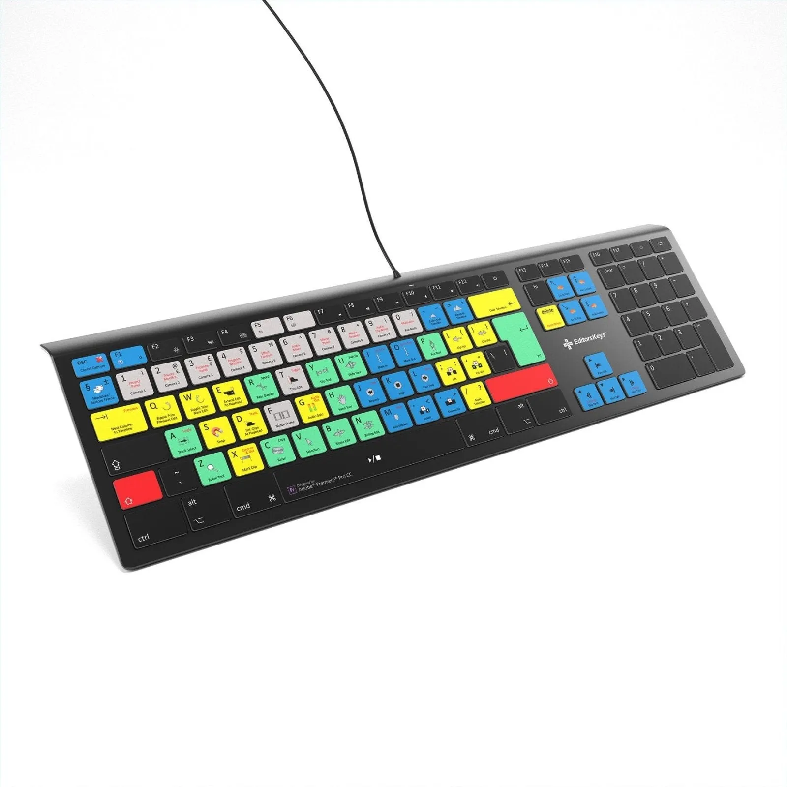 Adobe Premiere Pro Keyboard - Backlit - For Mac or PC