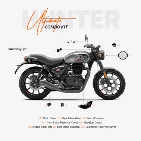 ADV TRIBE The Ultimate Combo Kit of 8 Accessories for Royal Enfield Hunter 350