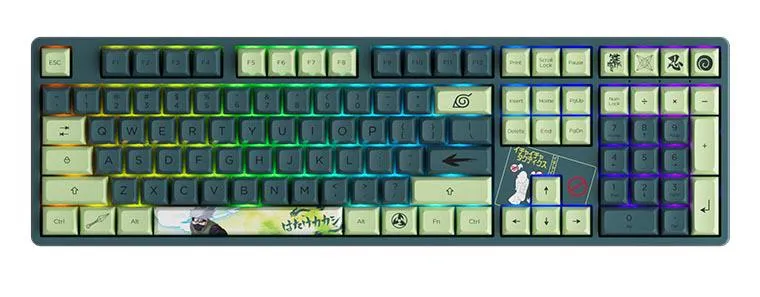 Akko 108K Naruto Kakashi 5108S Lavender Purple Keyboard