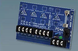 ALTRONIX PD4CB: POWER DISTRIBUTION BOARD.W-CIRCUIT BREAKER, 4 POS