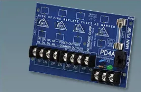 ALTRONIX PD4CB: POWER DISTRIBUTION BOARD.W-CIRCUIT BREAKER, 4 POS