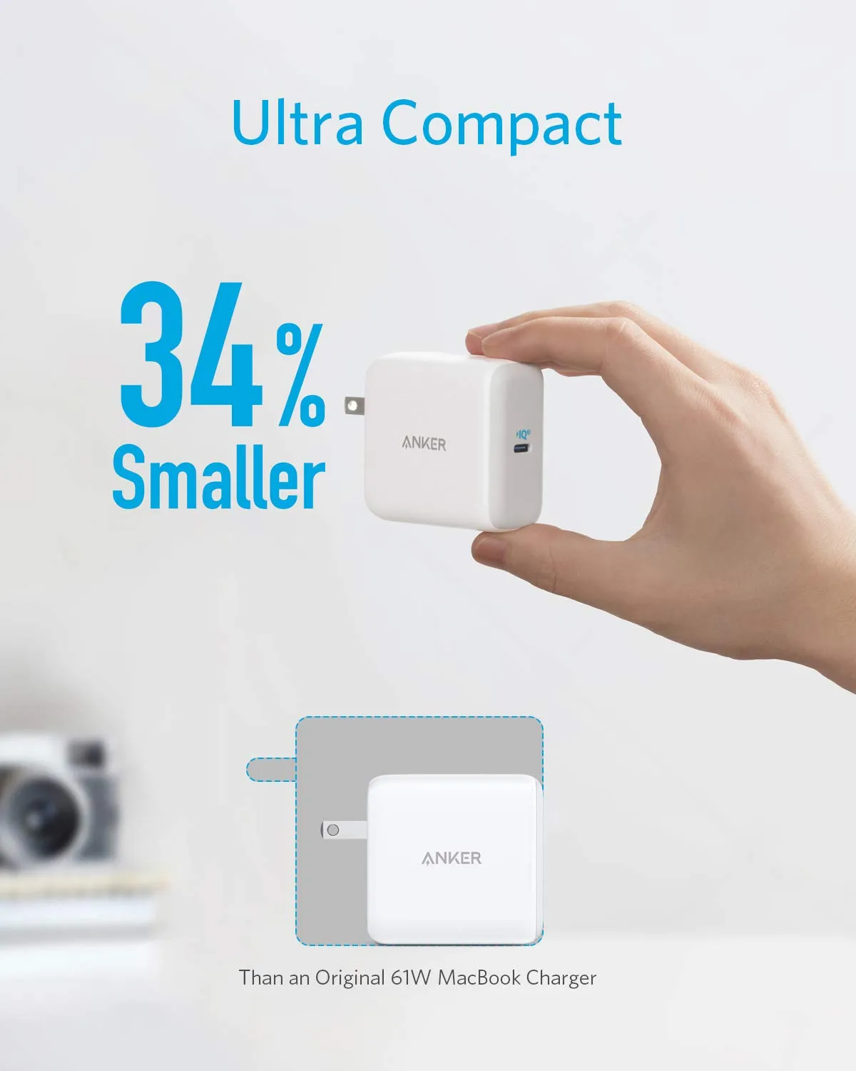 ANKER PowerPort 3 Mini UK Plug (3 Pin) A2615K11