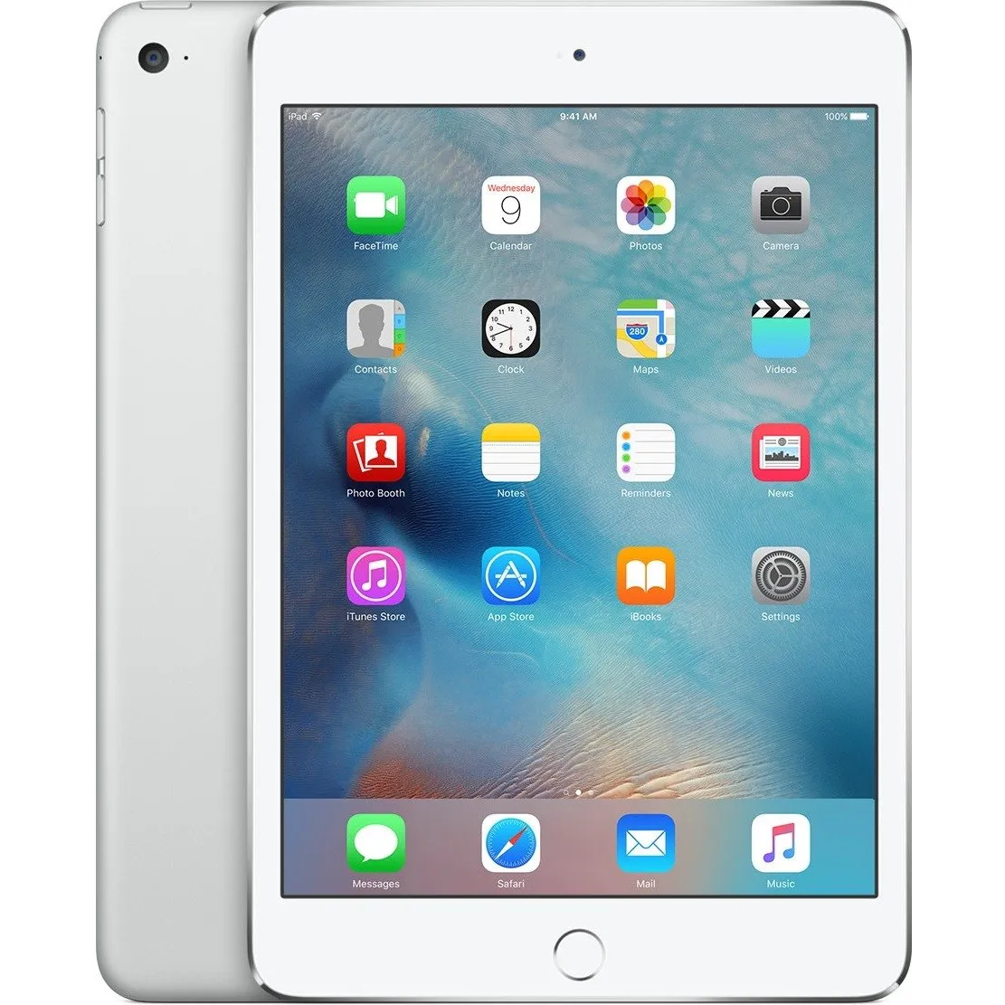 Apple iPad mini 4 Tablet - 7.9" - Apple A8 Dual-core (2 Core) 1.50 GHz - 128 GB - iOS 9 - 2048 x 1536 - Retina Display - Silver - 4:3 Aspect Ratio - Wireless LAN - Bluetooth - Imagination Technologies PowerVR GX6450 Graphics - Lightning - Barometer, Ambie