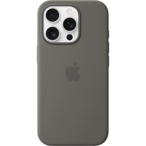 Apple iPhone 16 Pro Silicone Case with MagSafe (Stone Grey)