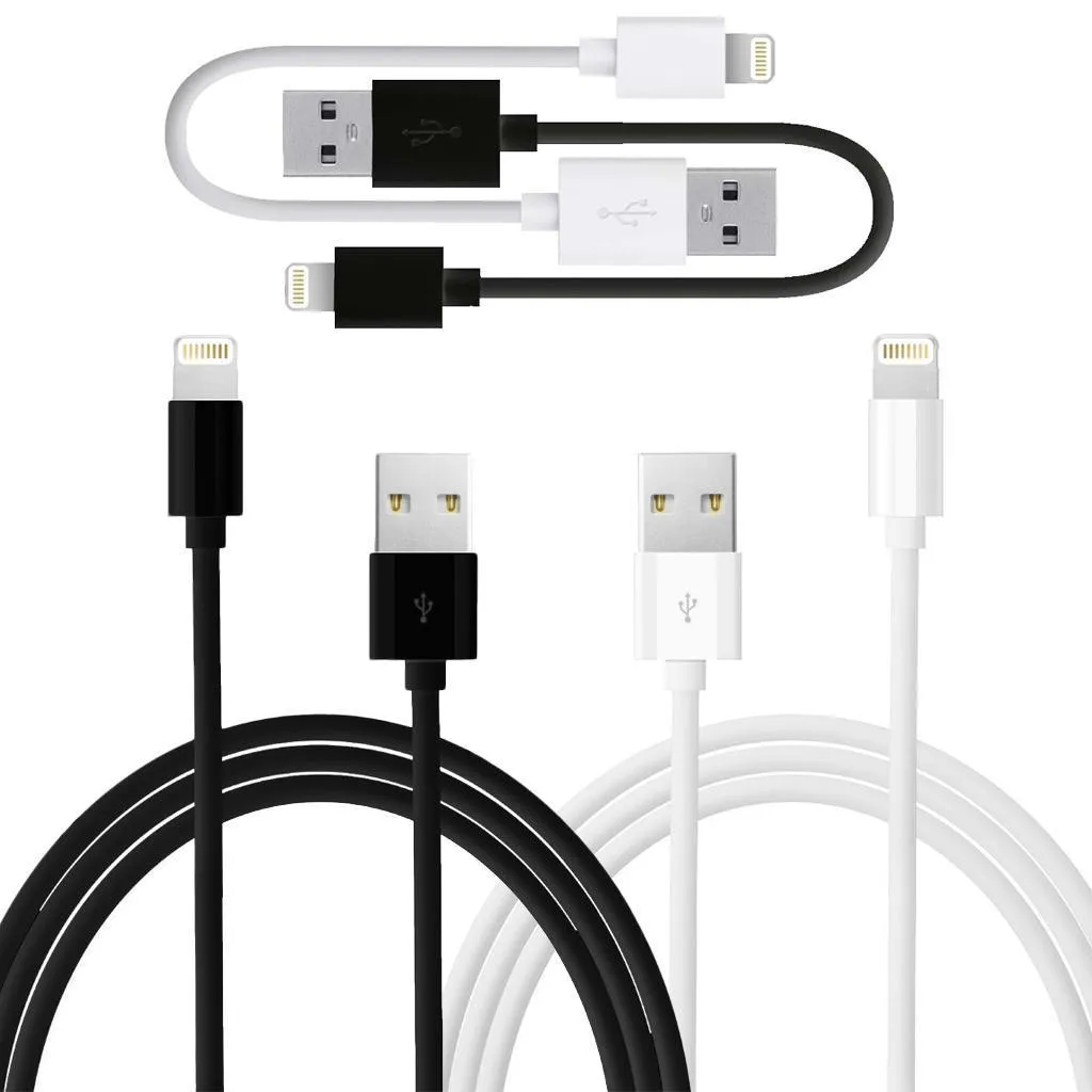 Apple USB Sync Charge Data Lead iPhone Lightning Cable 10 CM 1 M 2M 3M