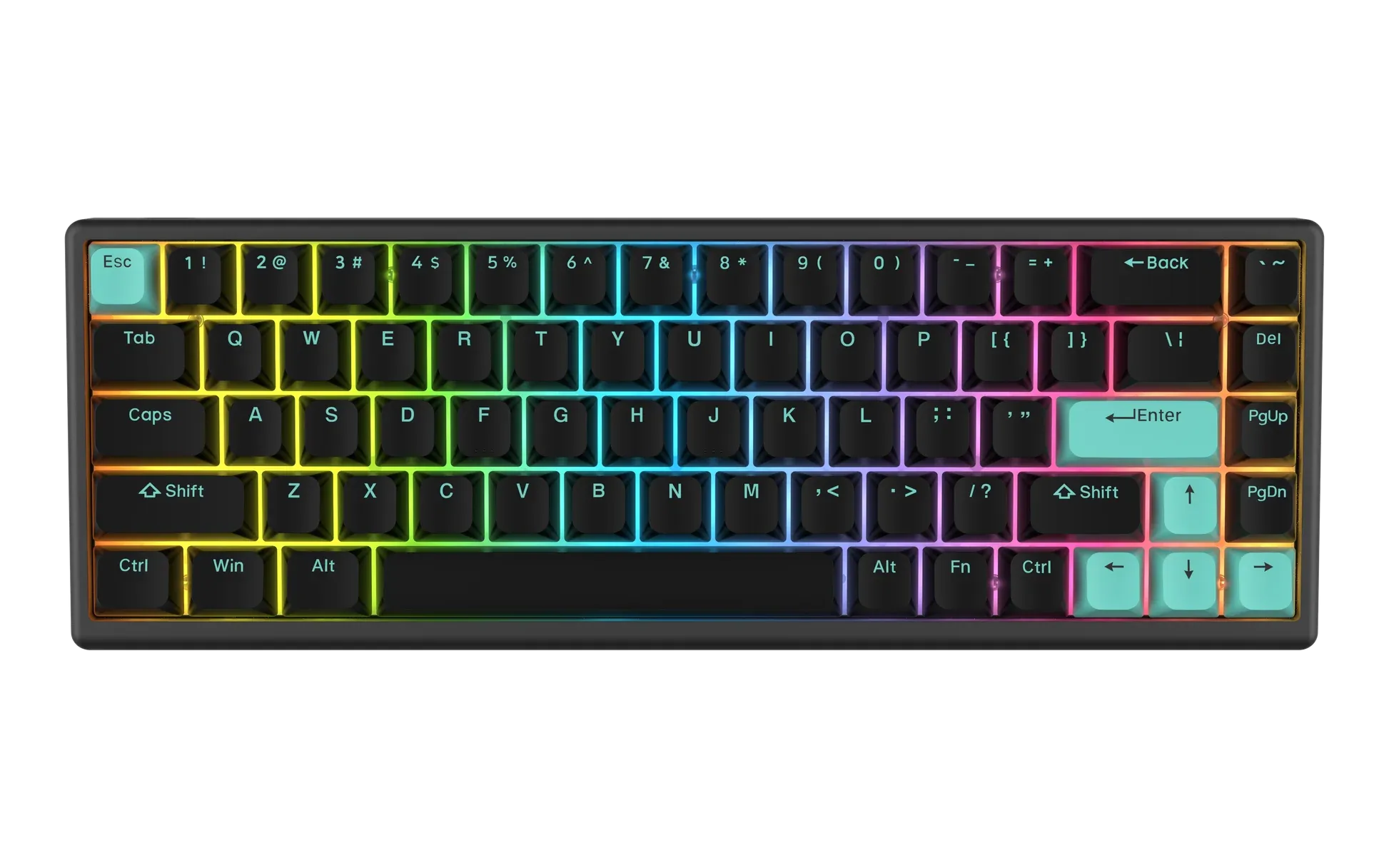 Arbiter Studio Polar 65 Hall effect magnetic rapid trigger Keyboard - Mint Abyss