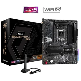 Asrock B650E TAICHI LITE, AMD B650, AM5, EATX, 4 DDR5, HDMI, USB4, Wi-Fi 6E, 2.5G LAN, PCIe5, RGB, 3x M.2