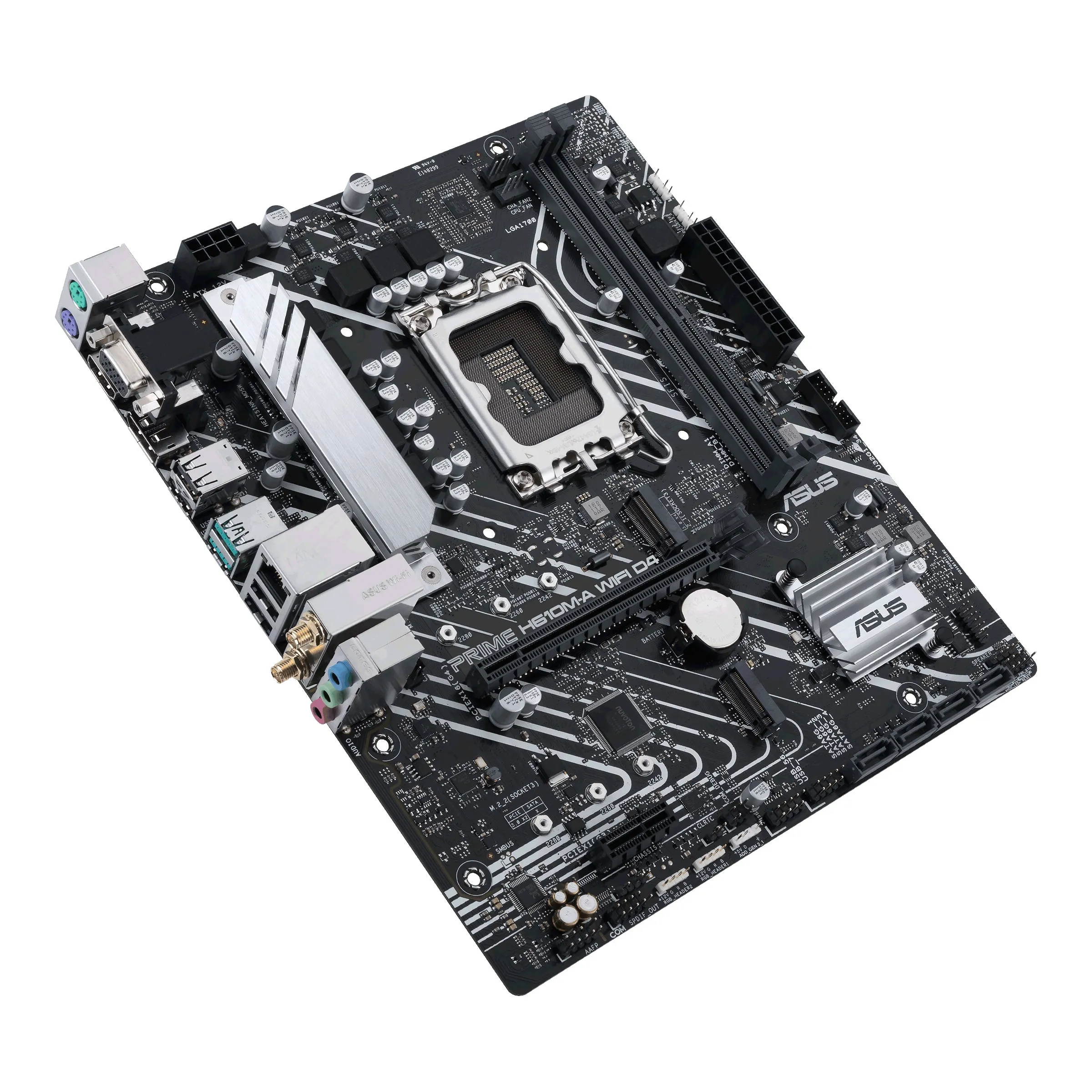 Asus Prime H610m-A Wifi D4 - Motherboard - Micro Atx - Lga1700 Socket - H610 Chipset - Usb 3.2 Gen 1, Usb 3.2 Gen 2 - Gi