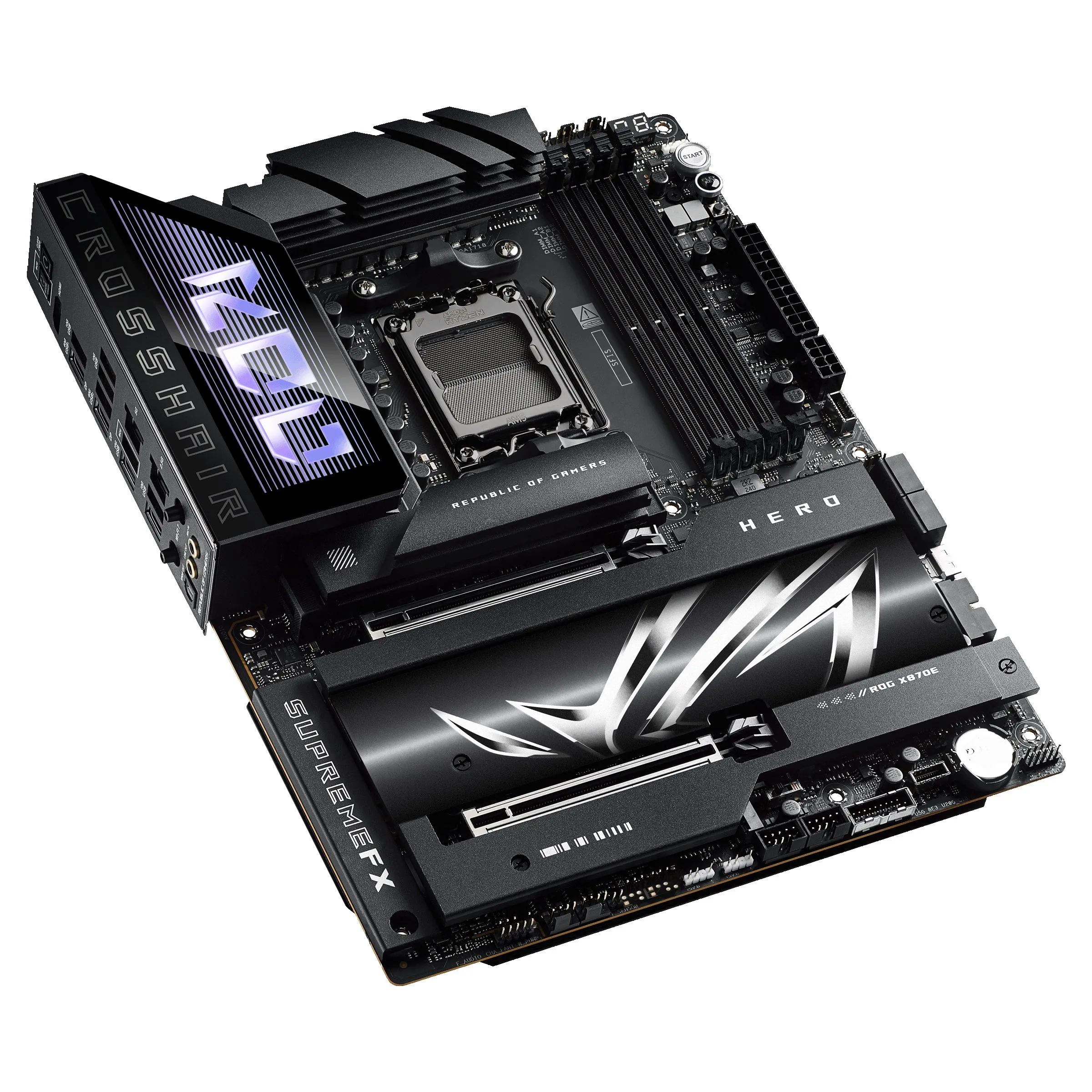 Asus Rog Crosshair X870e Hero - Motherboard - Atx - Socket Am5 - Amd X870e