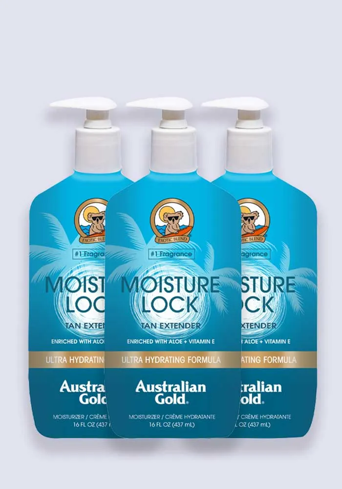 Australian Gold Moisture Lock Tan Extender 473ml - 3 Pack