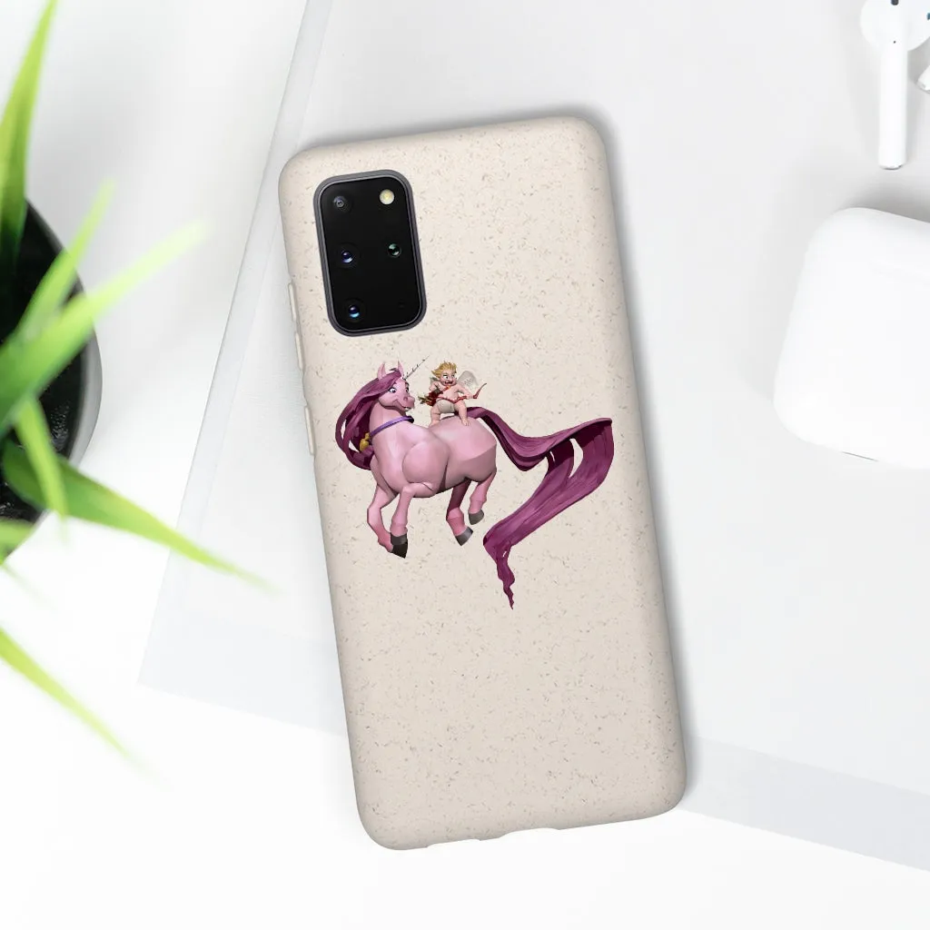 Baby Cupid and Horse Biodegradable Case