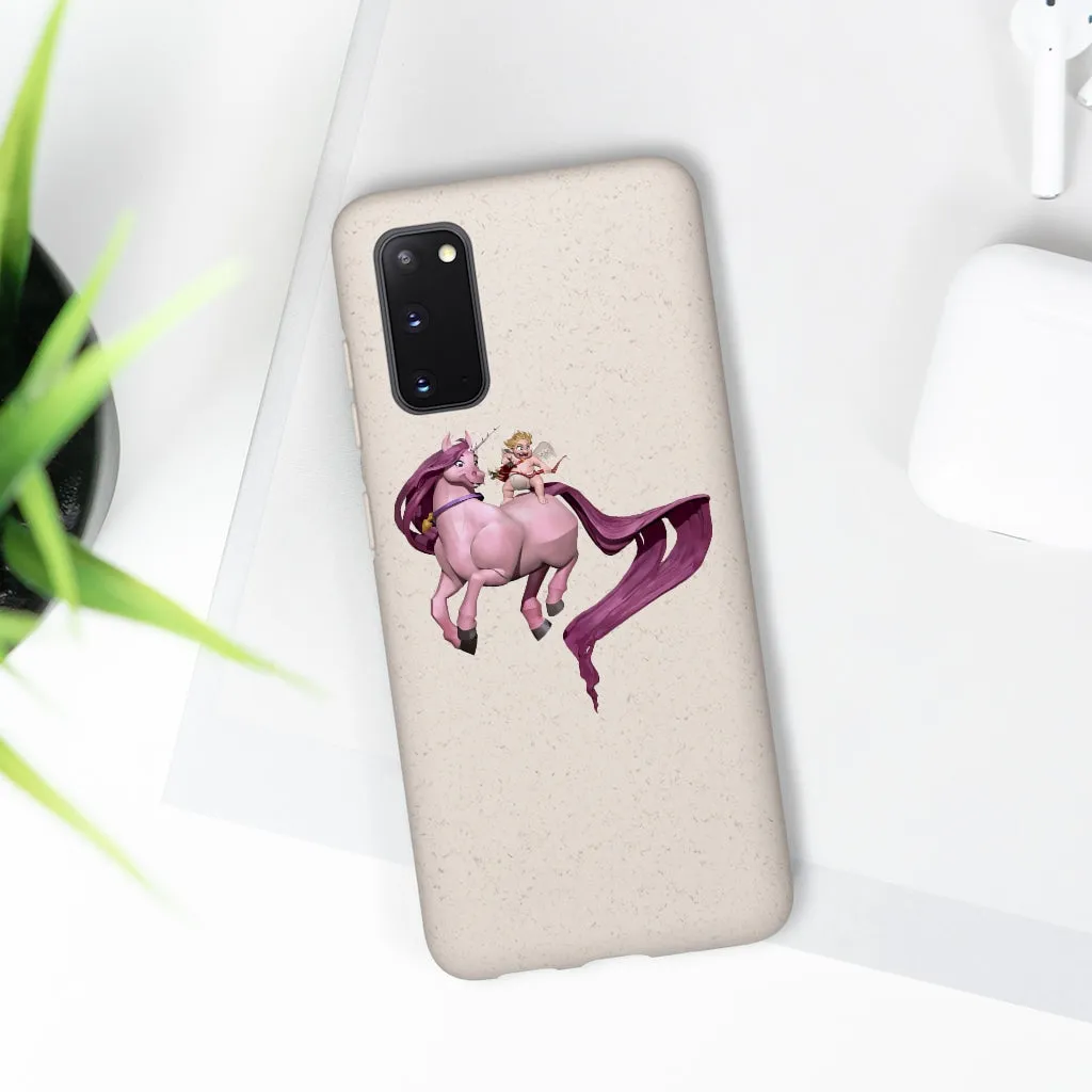 Baby Cupid and Horse Biodegradable Case