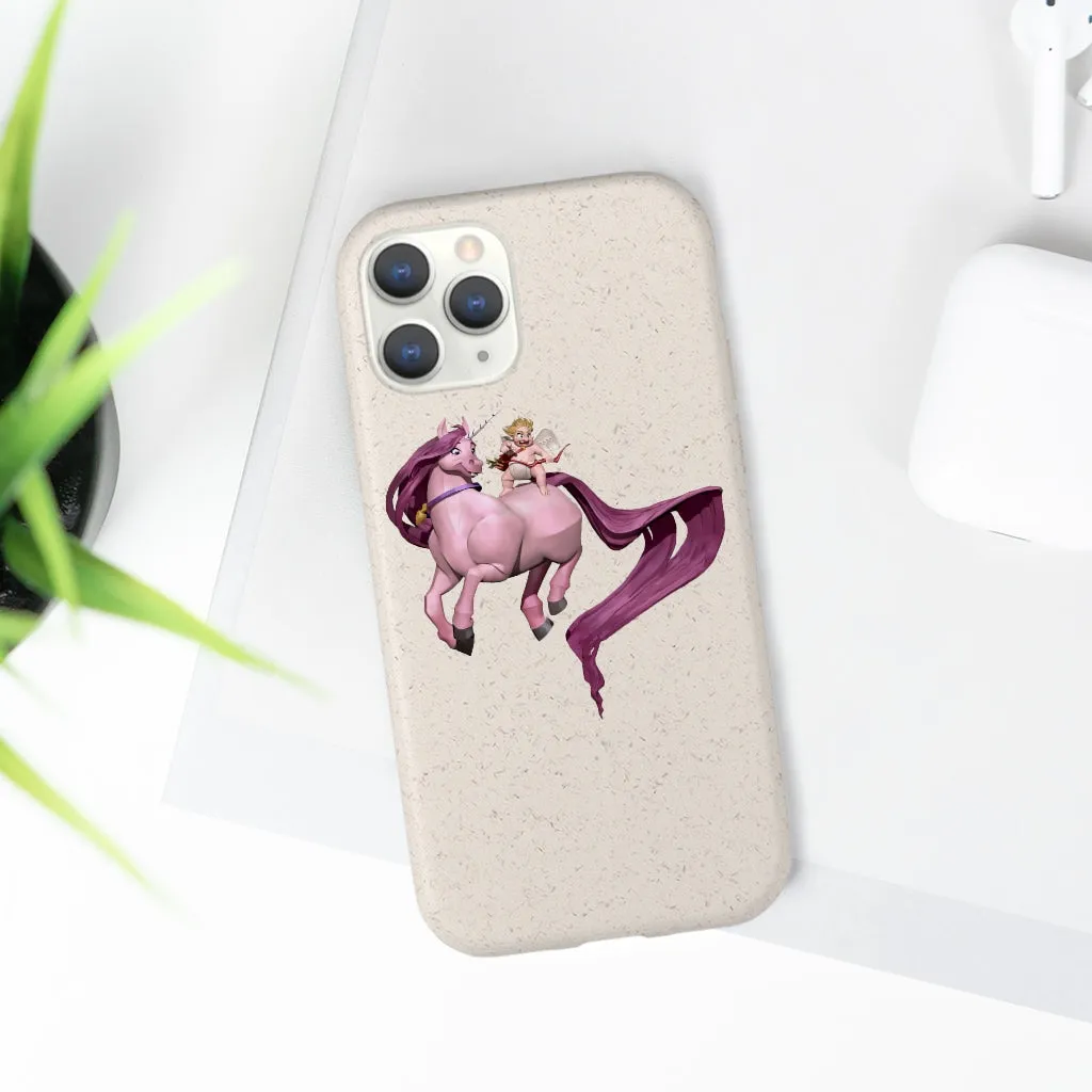 Baby Cupid and Horse Biodegradable Case