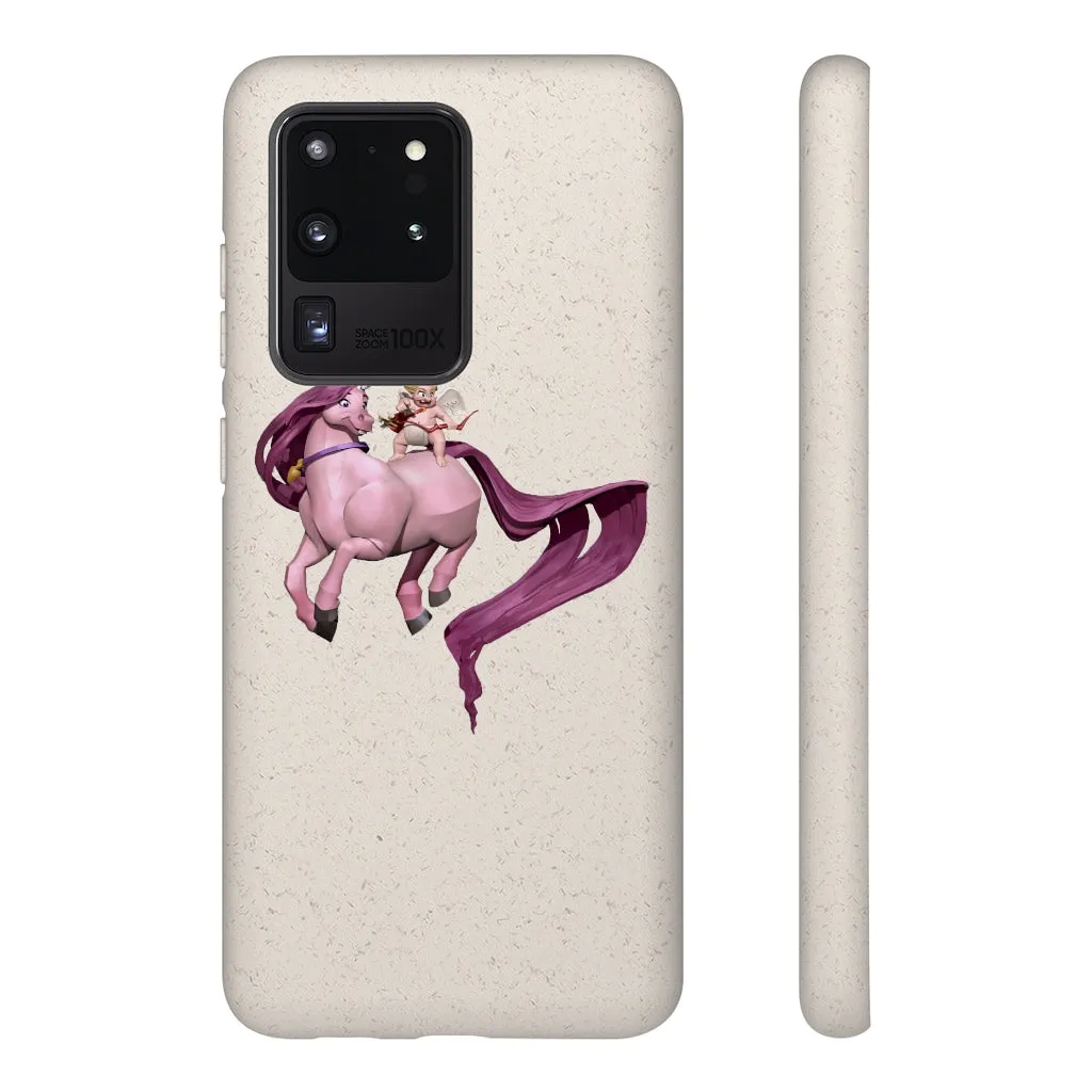 Baby Cupid and Horse Biodegradable Case