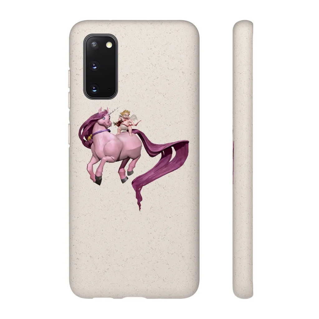 Baby Cupid and Horse Biodegradable Case