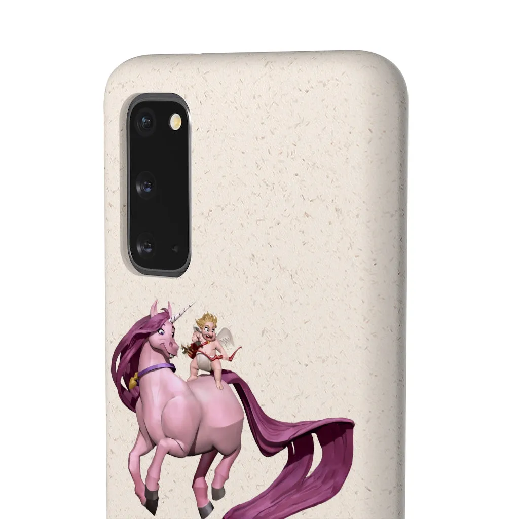 Baby Cupid and Horse Biodegradable Case