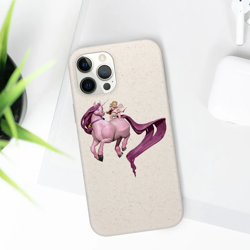 Baby Cupid and Horse Biodegradable Case