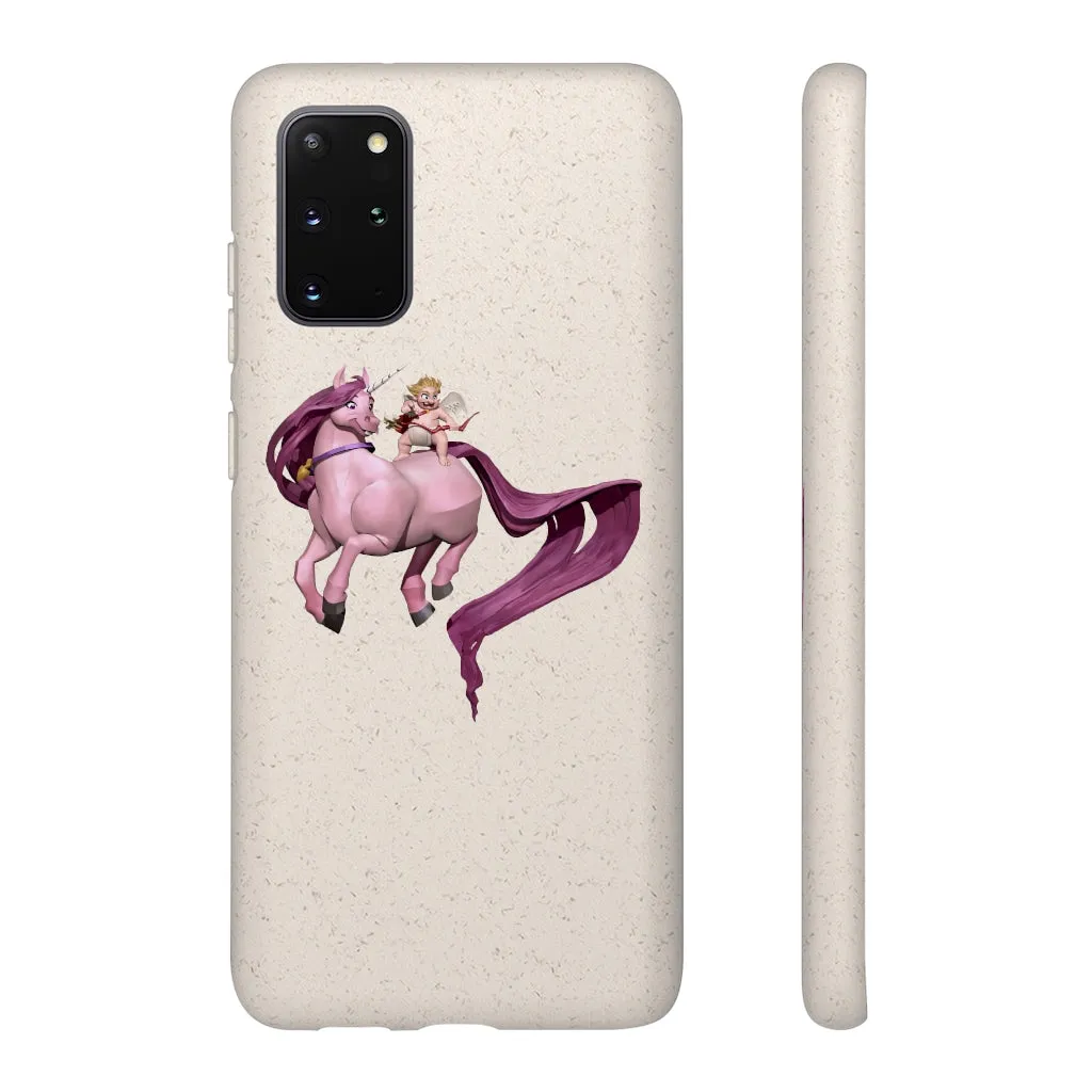 Baby Cupid and Horse Biodegradable Case