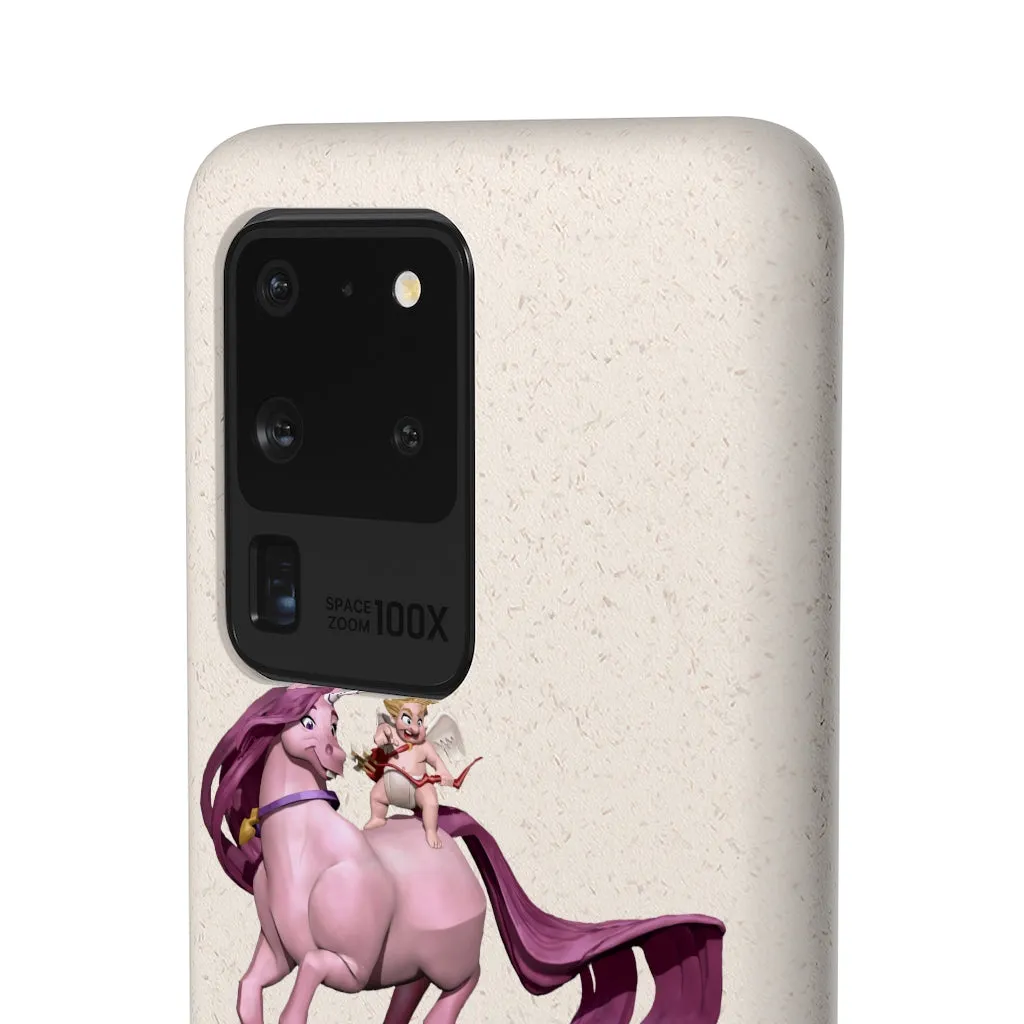 Baby Cupid and Horse Biodegradable Case