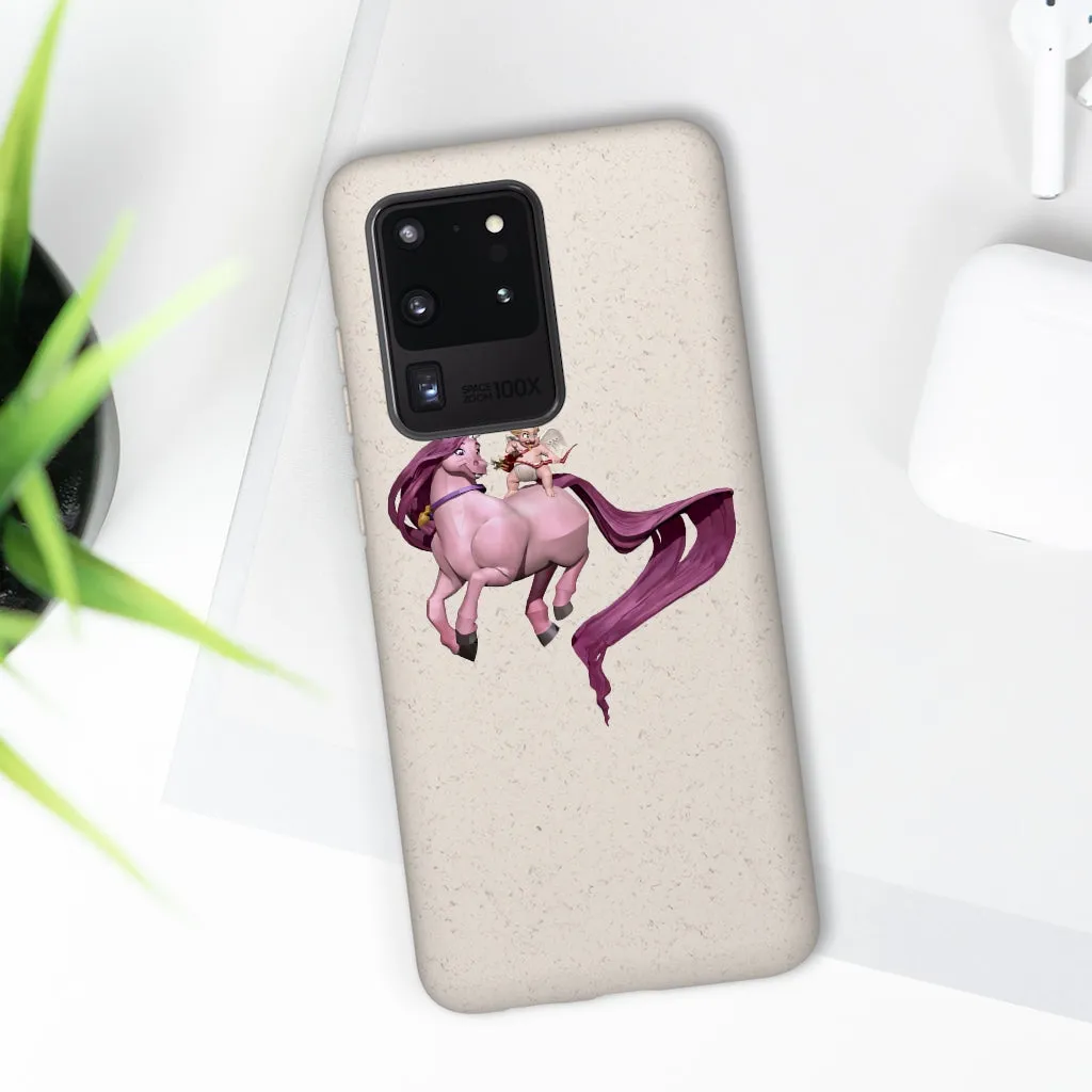 Baby Cupid and Horse Biodegradable Case