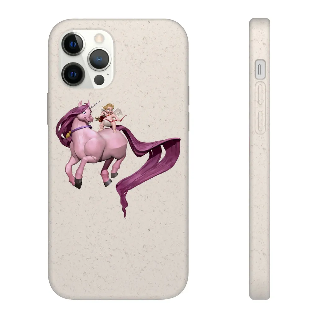 Baby Cupid and Horse Biodegradable Case