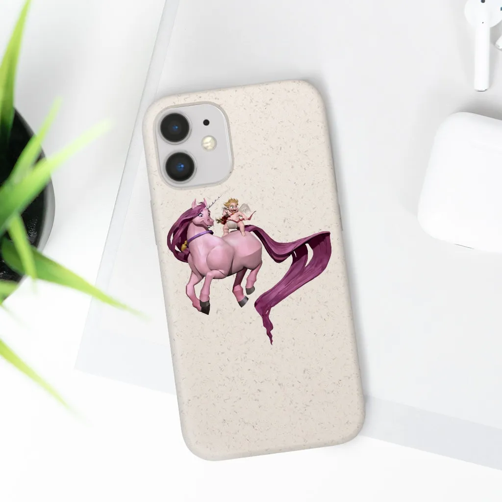 Baby Cupid and Horse Biodegradable Case