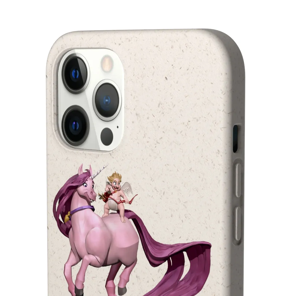 Baby Cupid and Horse Biodegradable Case