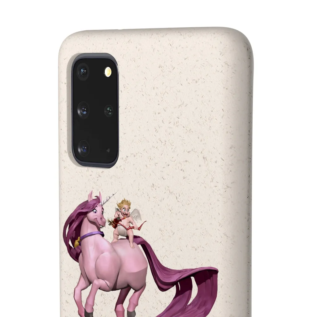 Baby Cupid and Horse Biodegradable Case