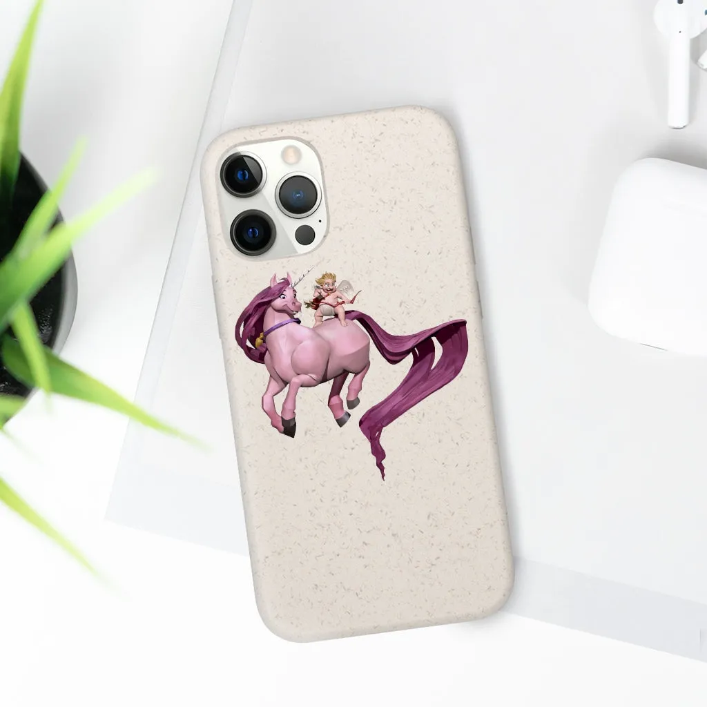 Baby Cupid and Horse Biodegradable Case