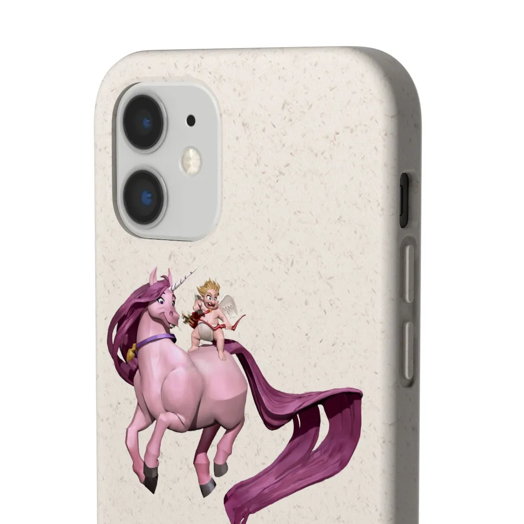 Baby Cupid and Horse Biodegradable Case