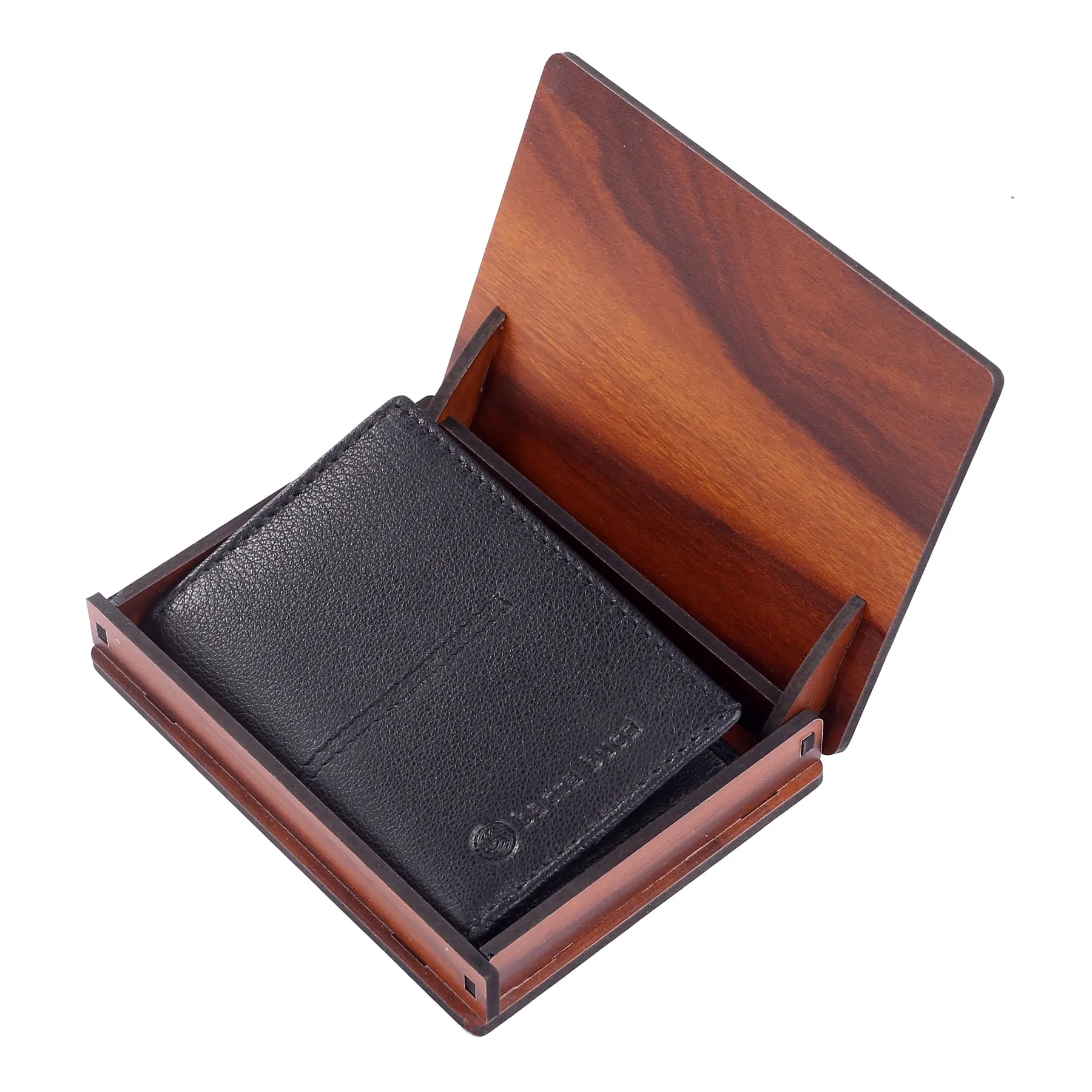 Bacca Bucci Genuine Leather Unisex Bi-Fold Credit Card Holder Wallet