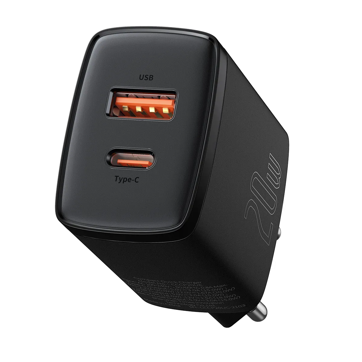 Baseus Compact Quick Wall Charger 20W (CCXJ-B01) (Black)