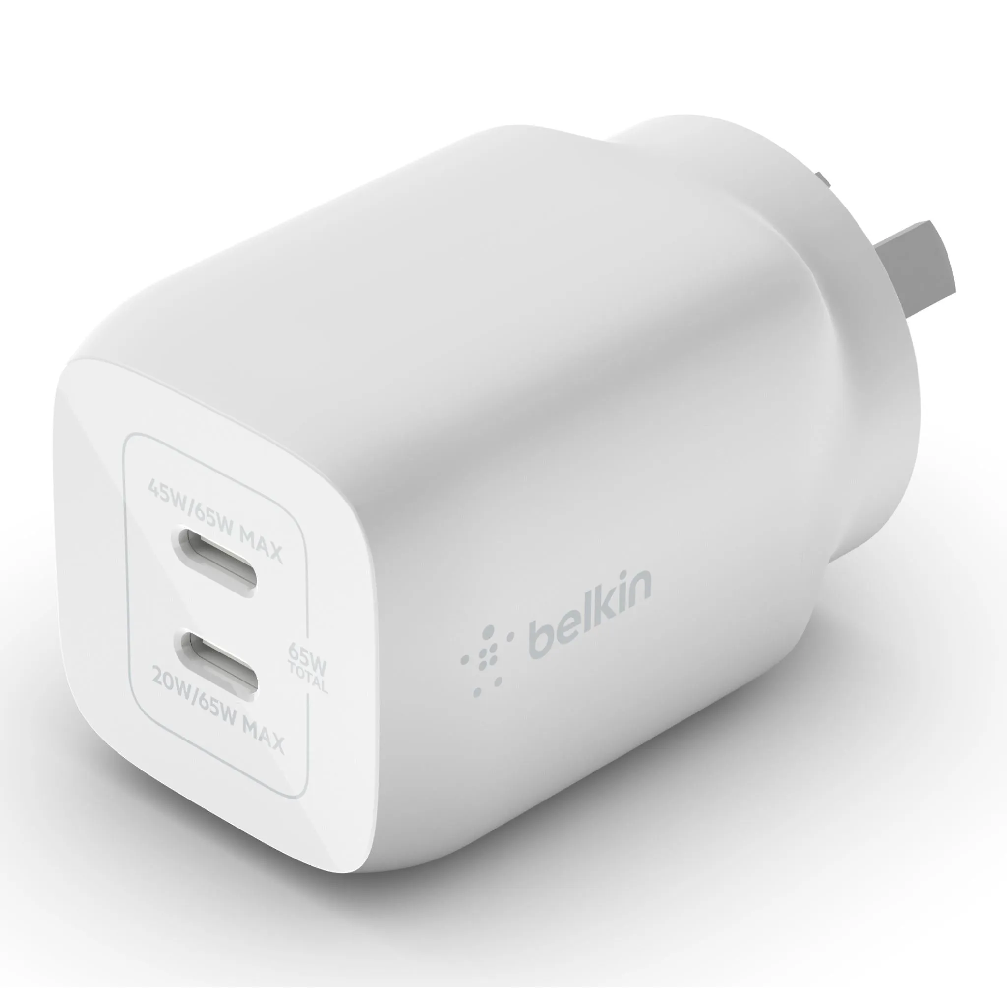 Belkin BoostUp Charge Dual USB-C GaN Wall Charger 65W