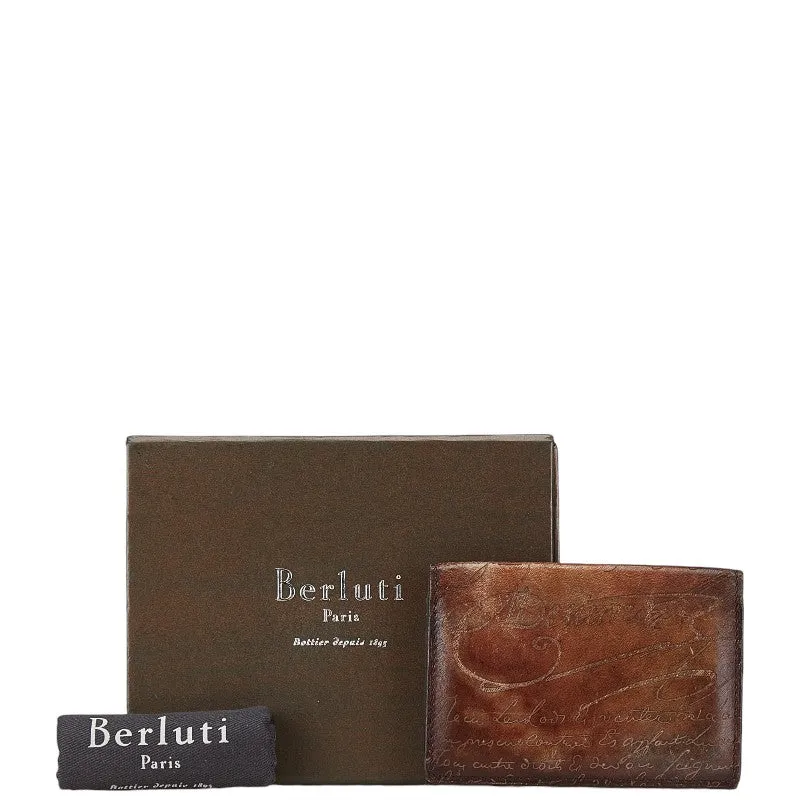 Berluti Leather Scritto Card Case