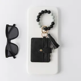 Black Silicone Case Case - Wallet Keychain